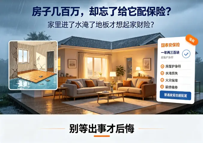  家里进了水淹了地板才想起家财险？精明主妇都在偷偷配置这几百块的房屋护身符(图1)