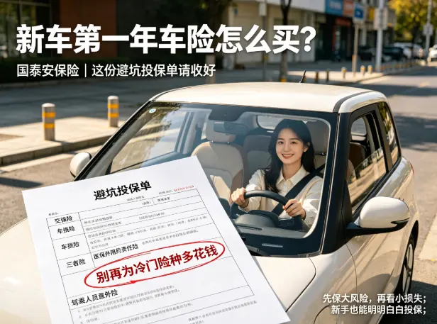 刚拿驾照的新手，车险怎么买才不花冤枉钱？这份“避坑投保单”请收好(图1)