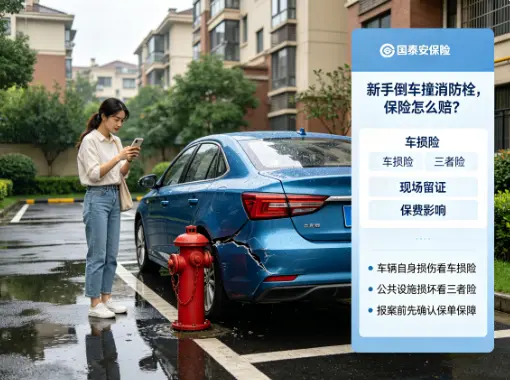 倒车蹭了消防栓，车损险怎么用？(图1)